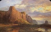 Nicholas Chevalier Mount Arapiles and the Mitre Rock oil painting on canvas